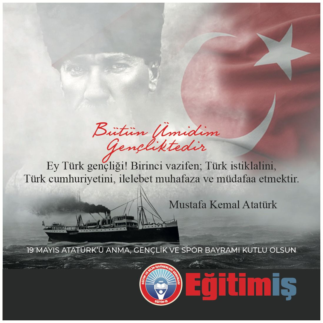 Eğitim-İş Aydın'dan 19 Mayıs Vurgusu: 