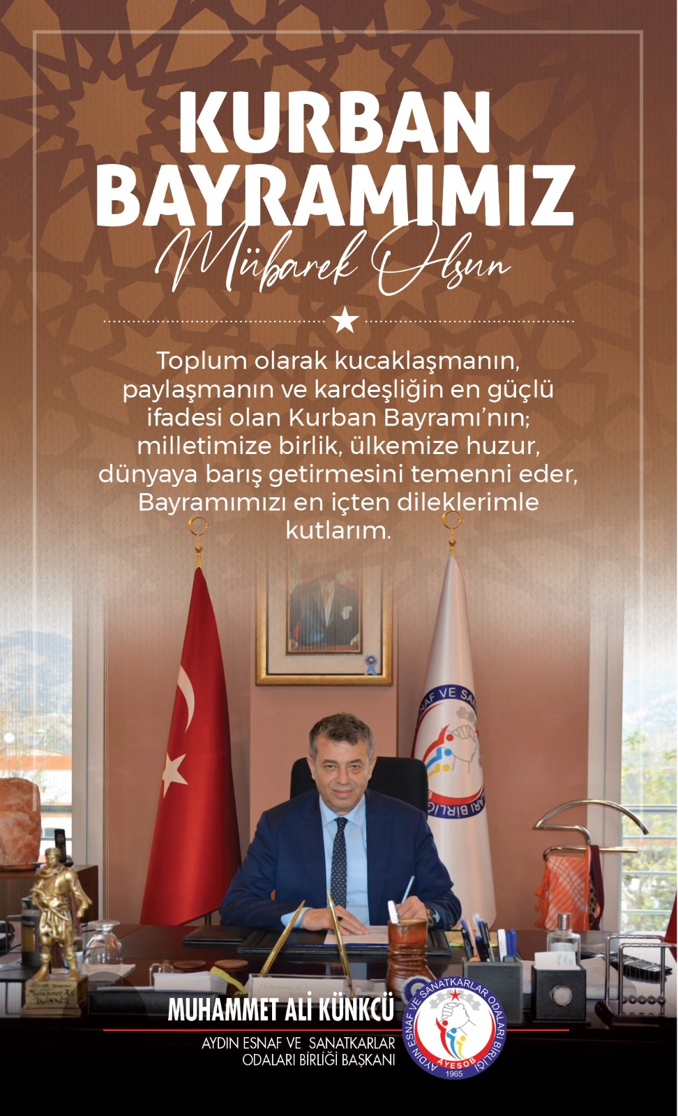 Aydın Esnaf ve Sanatkarlar Odalar Birliği Başkanı 