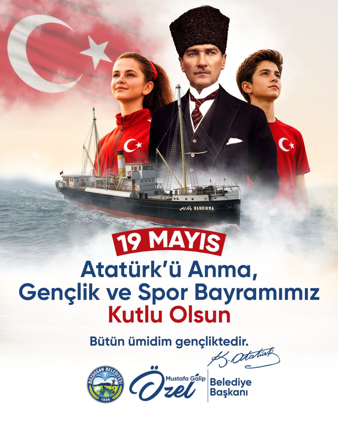 Başkan Mustafa Galip Özel’den 19 Mayıs Mesajı: “Gençliğimiz, Cumhuriyetimizin En Büyük Güvencesidir”