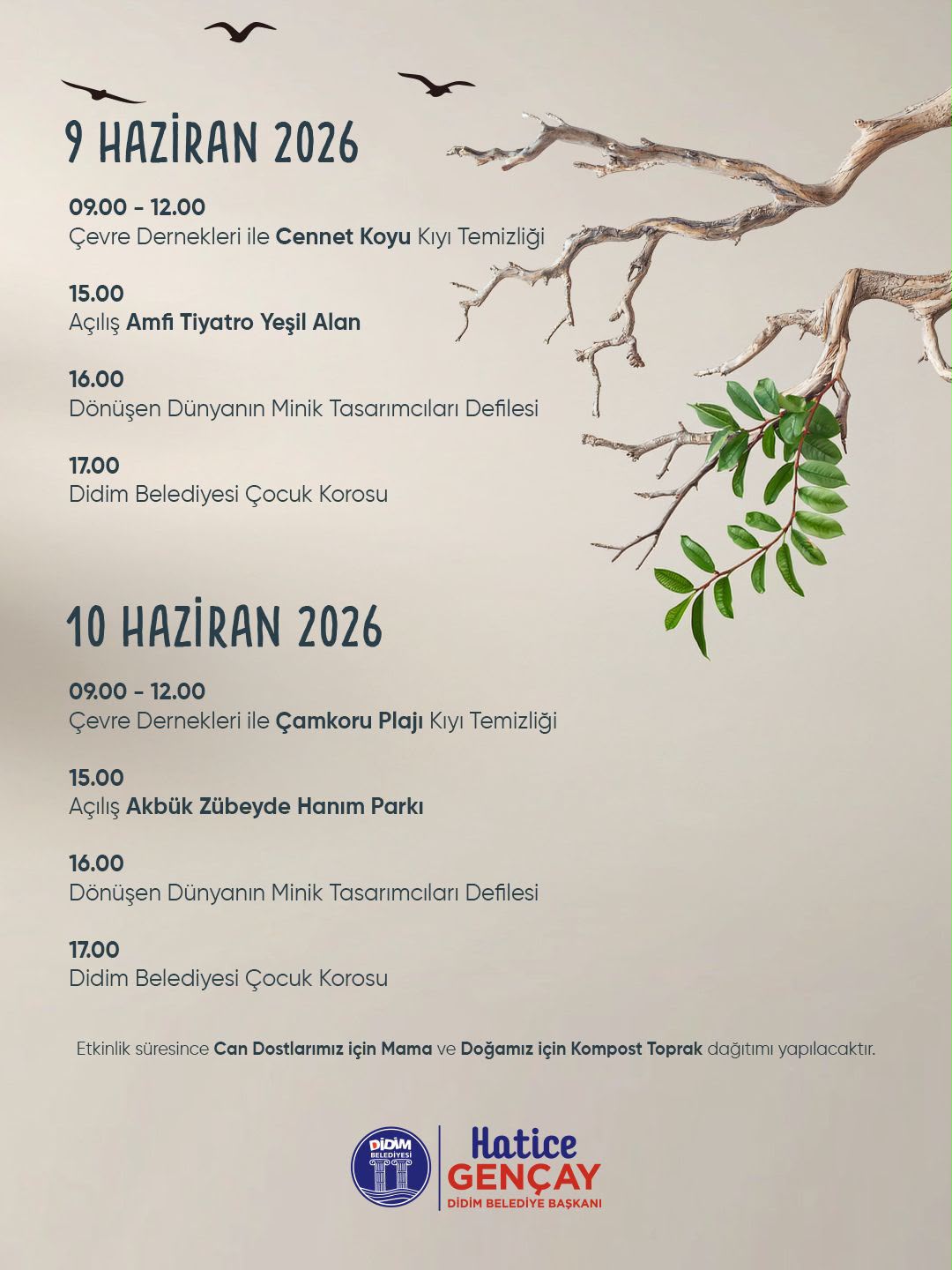 DİDİM BELEDİYESİ’NDEN ÇEVRE KORUMA HAFTASI ETKİNLİKLERİ