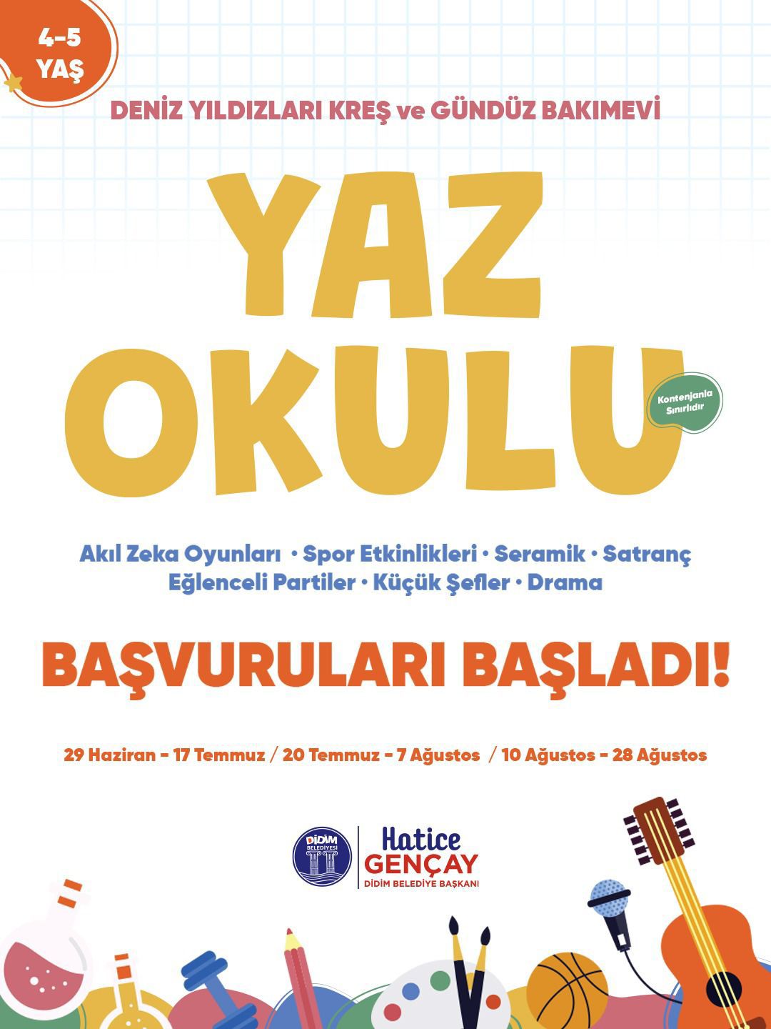 DİDİM BELEDİYESİ’NDEN YAZ OKULU PROGRAMI