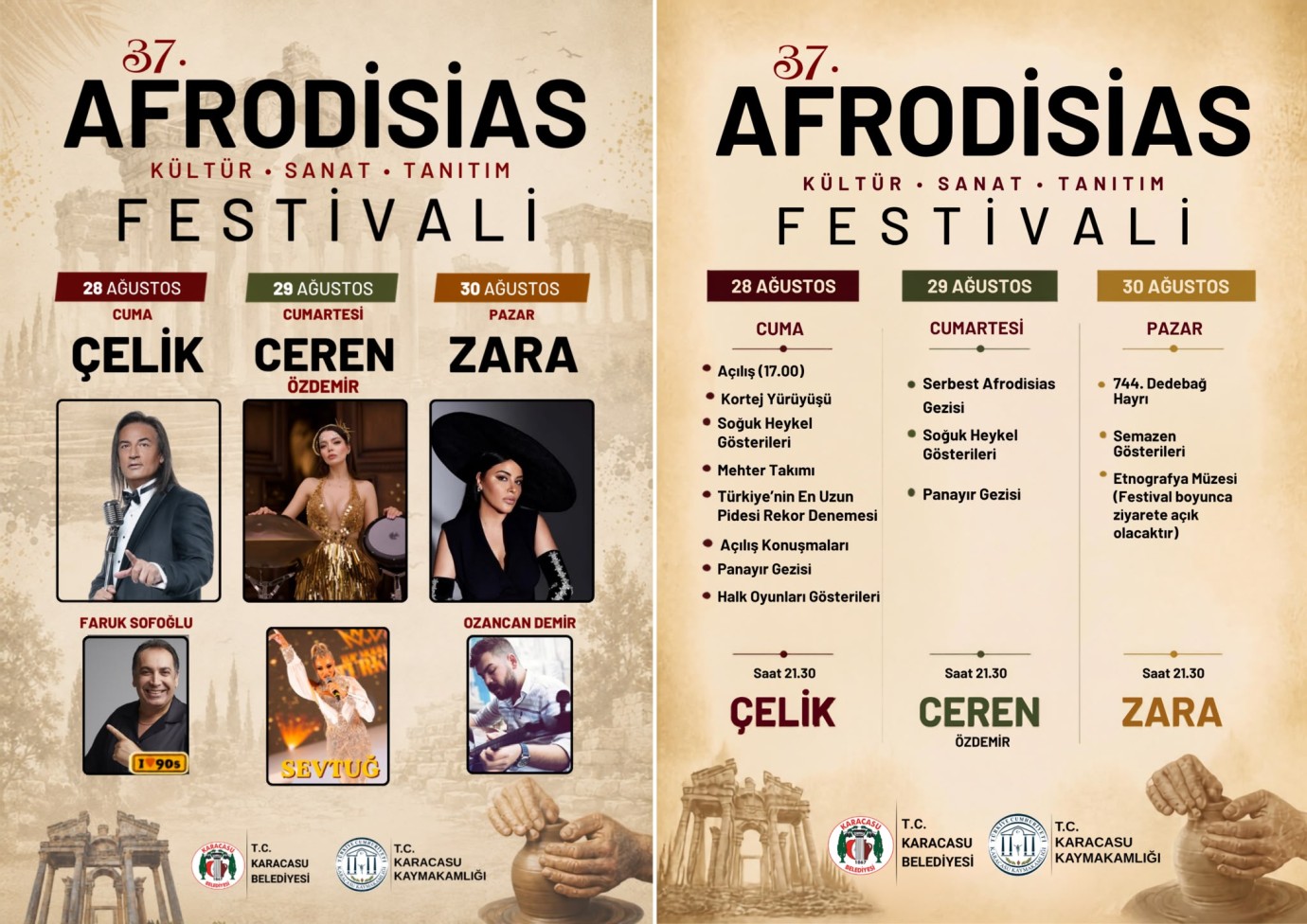 37. Afrodisias Festivali Karacasu’da Başlıyor