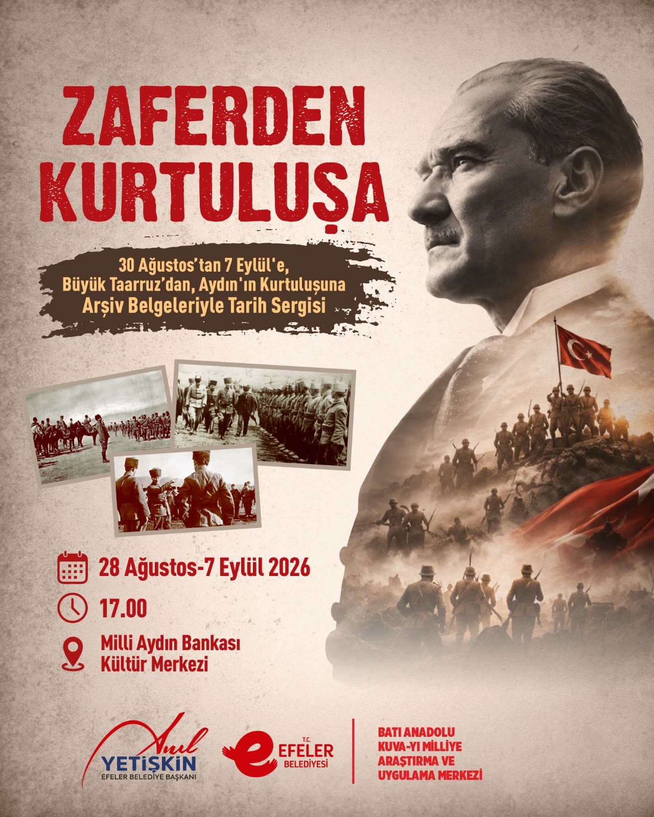 EFELER’DE “ZAFERDEN KURTULUŞA” SERGİSİ TARİHE IŞIK TUTACAK