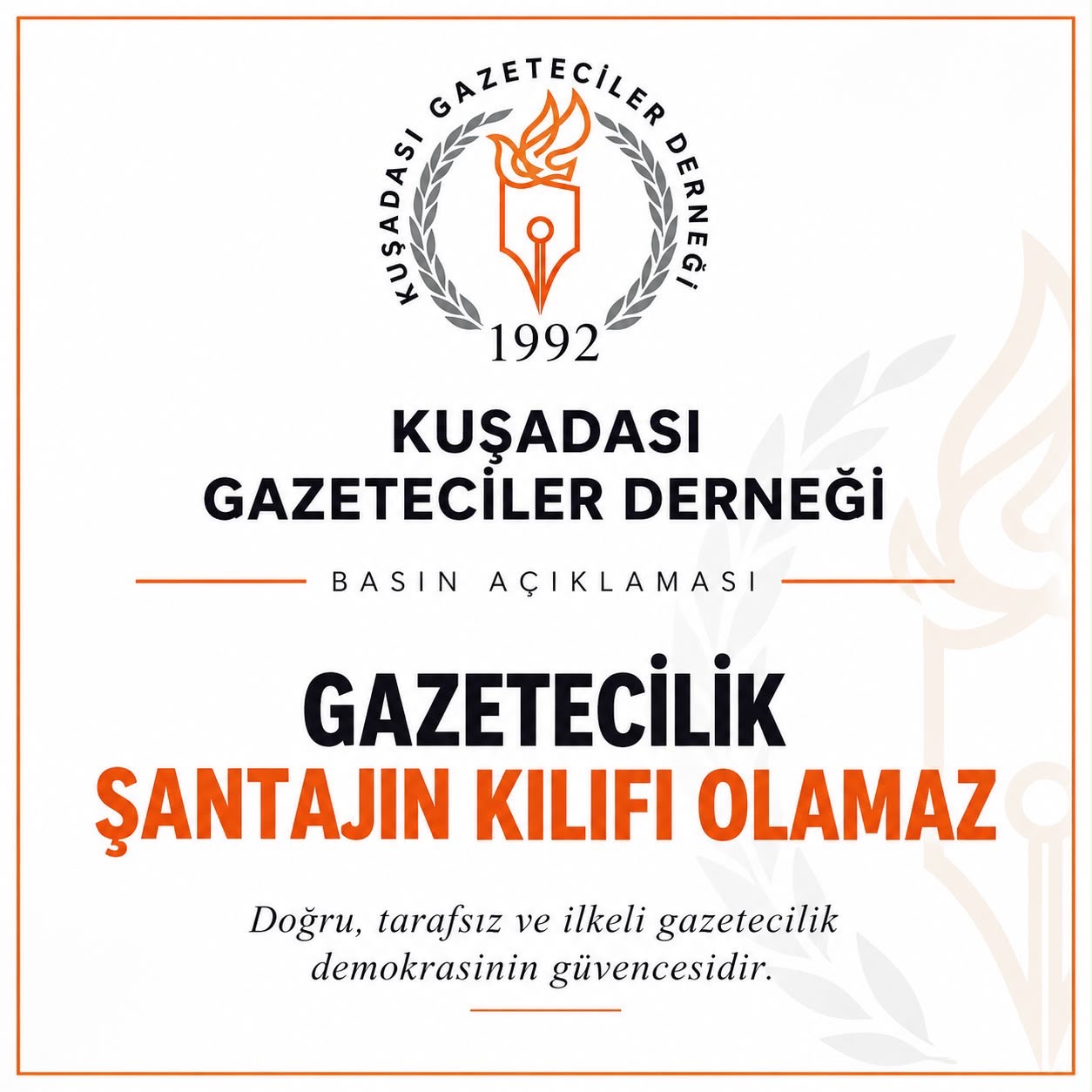 KAMUOYUNA AÇIKLAMA