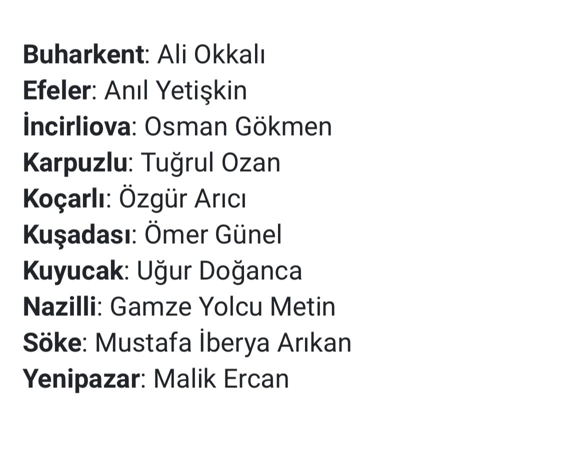 CHP Aydın’da 10 belediye başkan adayı daha belli oldu..