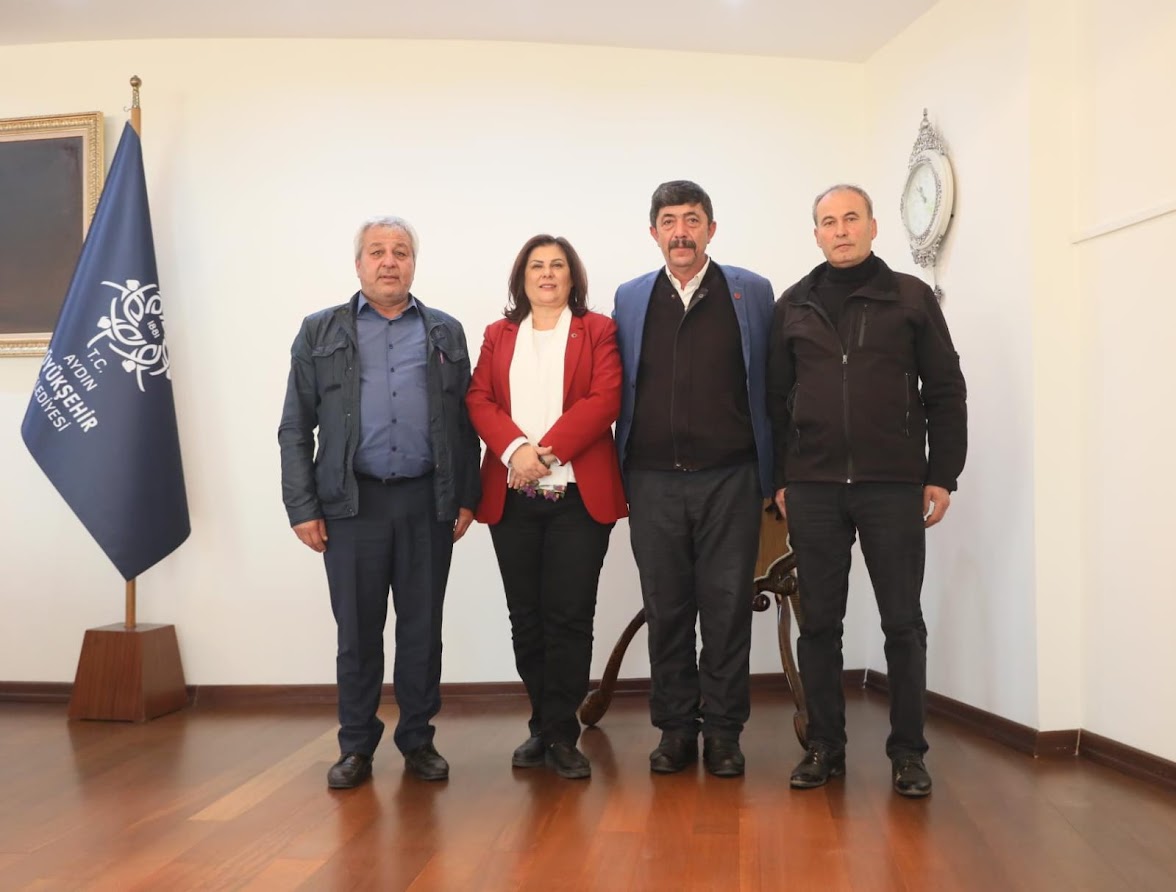 ÇİNELİ MUHTARLARDAN BAŞKAN ÇERÇİOĞLU'NA ZİYARET