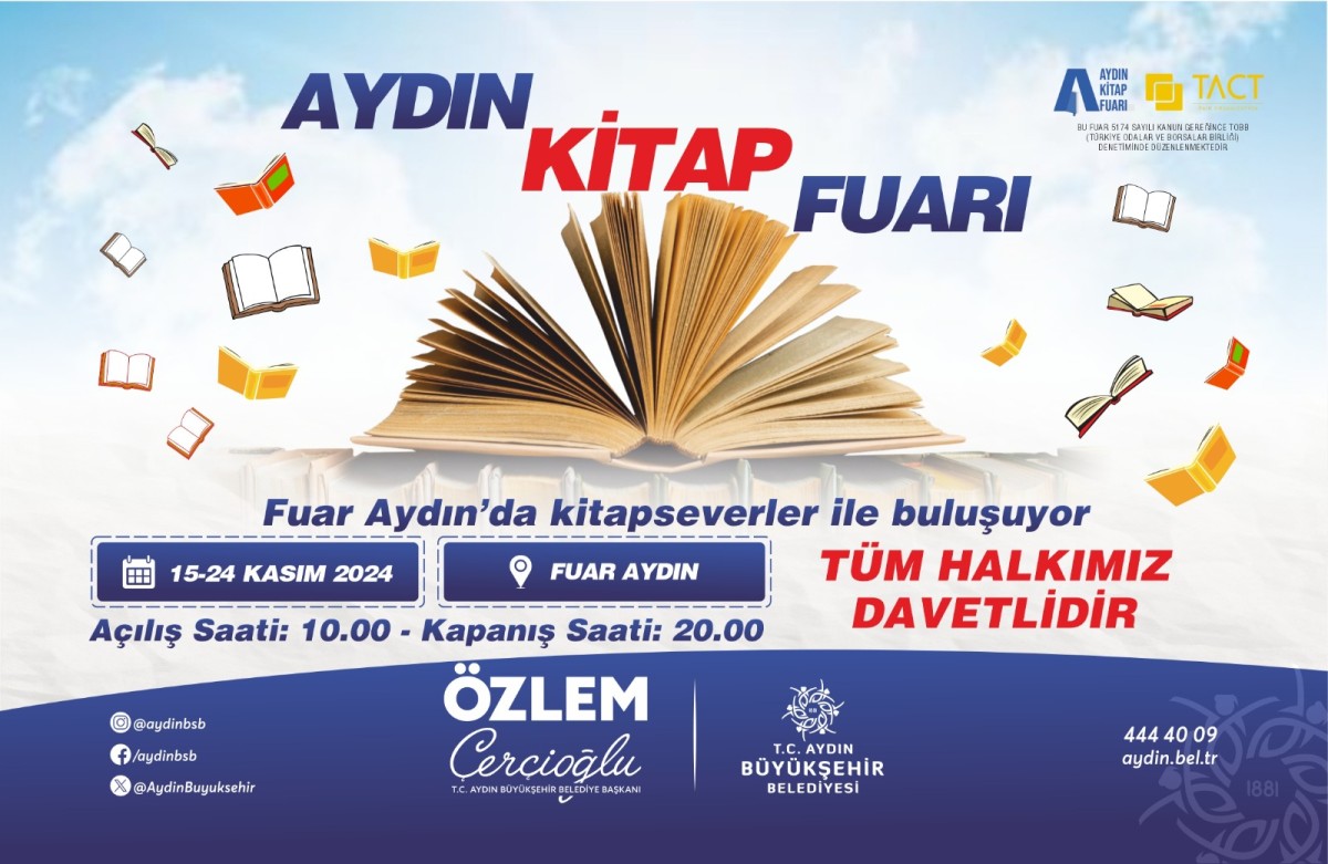 BAŞKAN ÇERÇİOĞLU’NDAN AYDIN KİTAP FUARI’NA DAVET