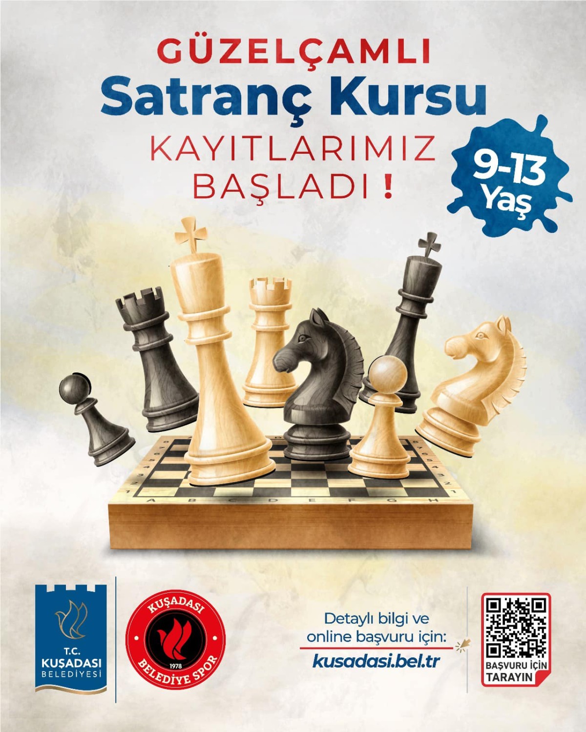 KUŞADASI BELEDİYESİ’NDEN ÇOCUKLAR İÇİN ÜCRETSİZ SATRANÇ KURSU