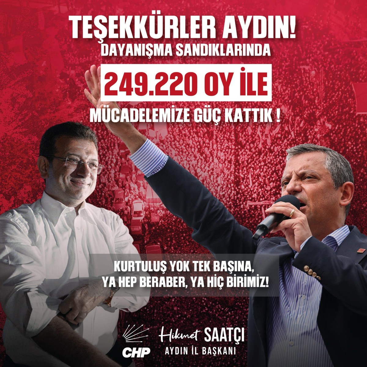 CHP Aydın İl Başkanı Saatçı'dan Sert Eleştiri: 